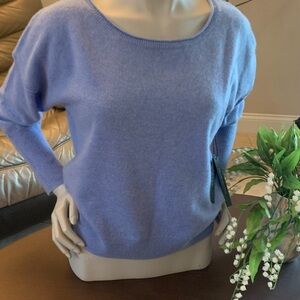 Tahari Women's Lavender Scoop Neck Sweater